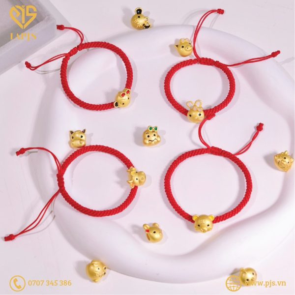 Set Vòng tay chỉ đỏ Charm con giáp cute SBL-5566