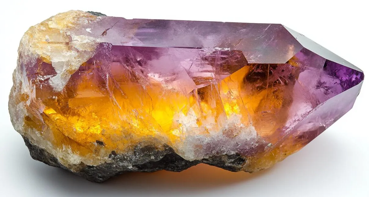 citrine từ thạch anh tím